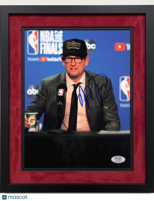 Nick Nurse Toronto Raptors Signed Basketball 8x10 Custom Framed Photo PSA