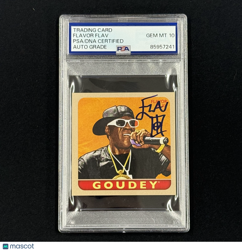 2023 Upper Deck Goodwin Champions Goudey Flavor Flav Signed Card Auto PSA Slab
