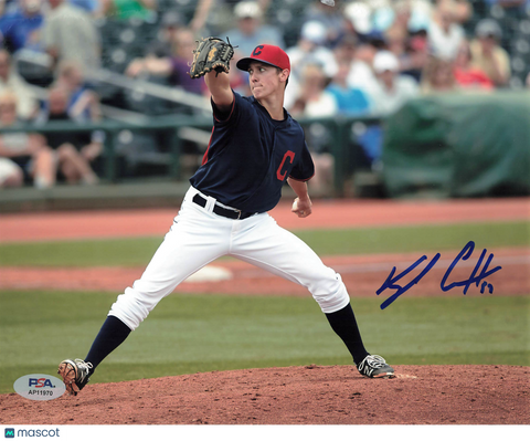 Kyle Crockett Cleveland Indians Signed 8x10 Photo PSA