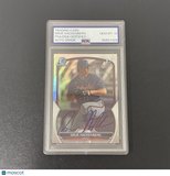 2023 Topps Bowman Chrome#BDC-38 Drue Hackenberg Signed Card Auto 10 PSA Slabbed