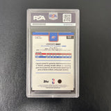 2025 Topps #117 Luguentz Dort Signed Card PSA Oklahoma City Thunder