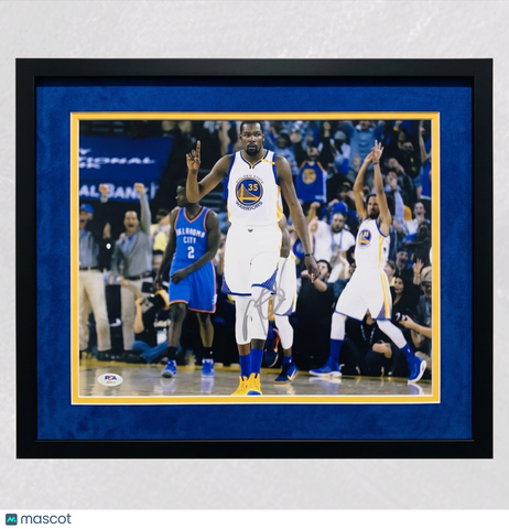 Kevin Durant Golden State Warriors Signed 11x14 Custom Framed Photo PSA Auth