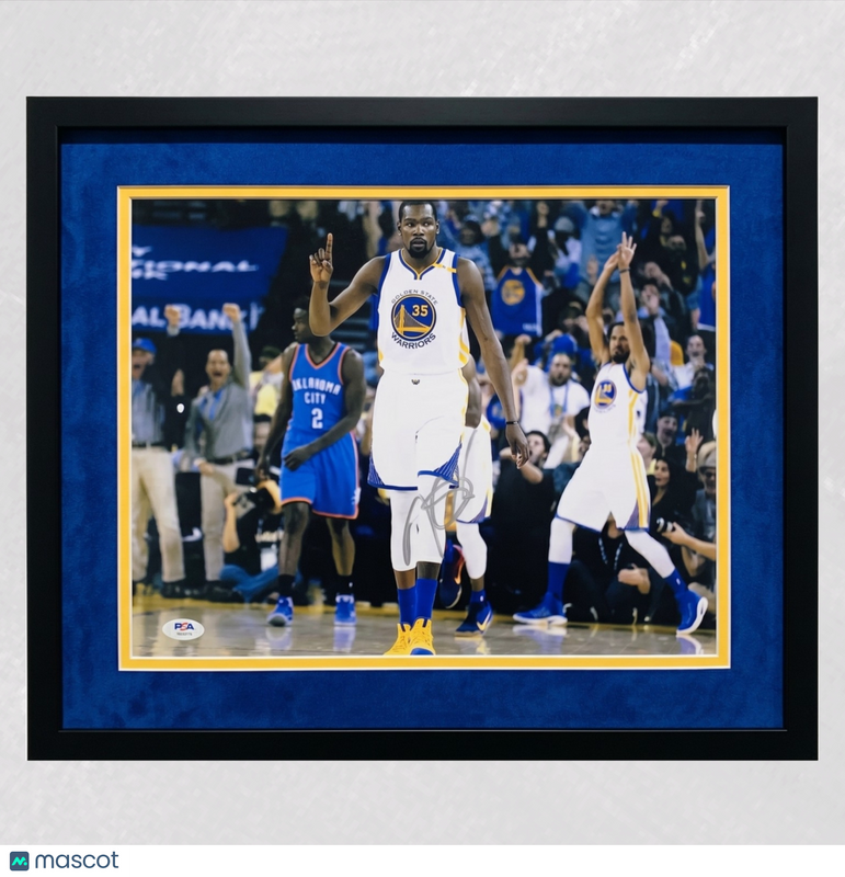 Kevin Durant Golden State Warriors Signed 11x14 Custom Framed Photo PSA Auth