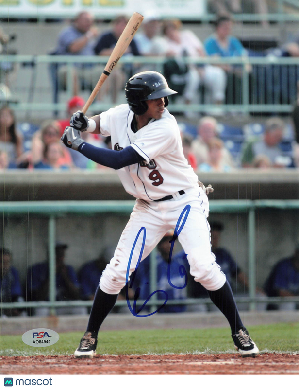 Erik Gonzalez Cleveland Indians Signed 8x10 Photo PSA