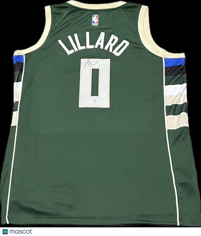 Damian Lillard Signed Jersey PSA Milwaukee Bucks Autographed