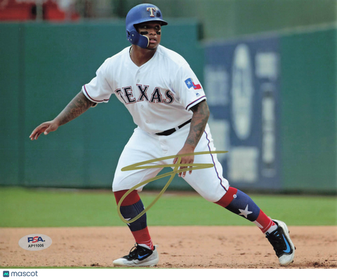 Willie Calhoun Texas Rangers Signed 8x10 Photo PSA