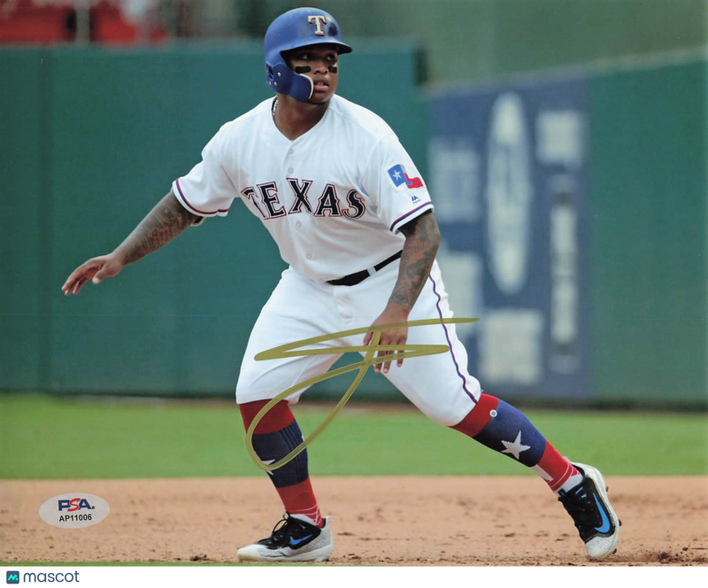 Willie Calhoun Texas Rangers Signed 8x10 Photo PSA