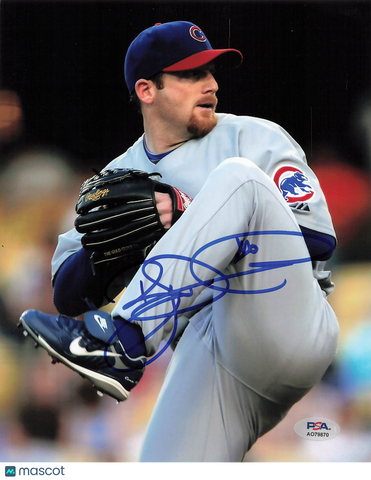 Ryan Dempster Chicago Cubs Signed 8x10 Photo PSA