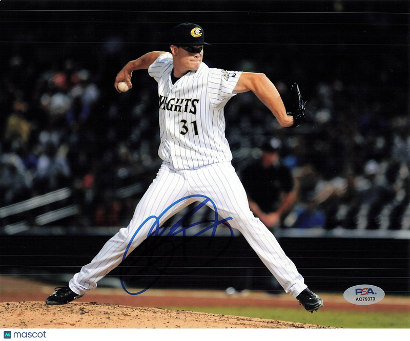 Zack Burdi Charlotte Knights Signed 8x10 Photo PSA