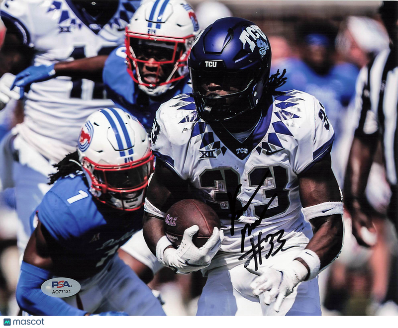 Kendre Miller Signed TCU Horned Frogs Football 8x10 Photo PSA Autographed