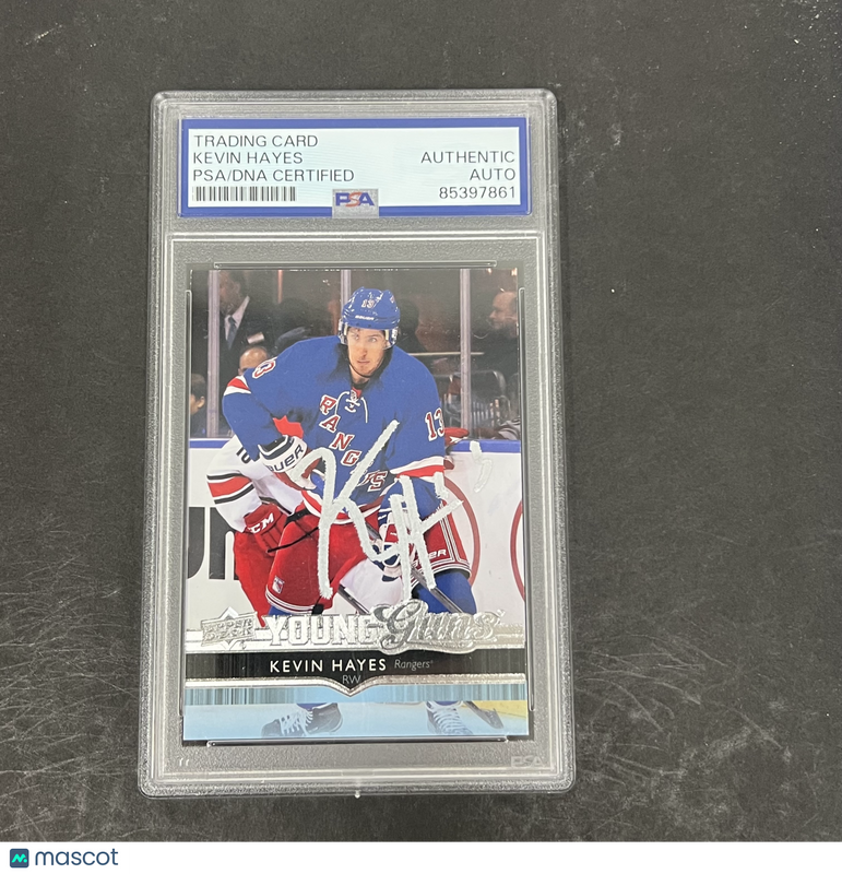 2015 Kevin Hayes 2014-15 Upper Deck Young Guns#490 Signed Card PSA Autographed