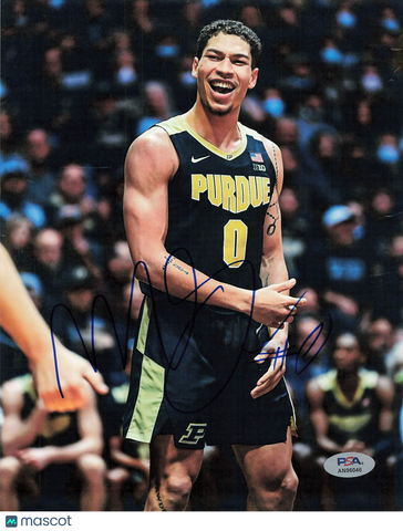 Mason Gillis Purdue Boilermakers Signed Basketball 8x10 Photo PSA Auth