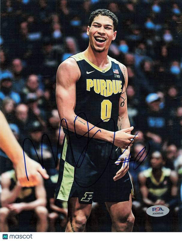 Mason Gillis Purdue Boilermakers Signed Basketball 8x10 Photo PSA Auth