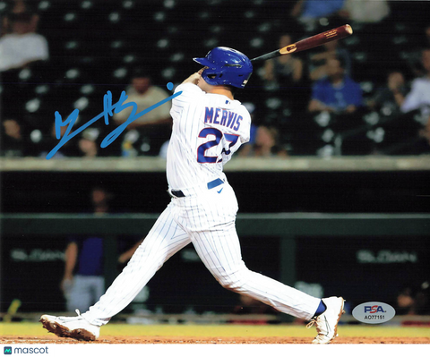 Matt Mervis Signed 8x10 Photo PSA Chicago Cubs