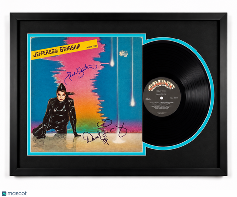 David Freiberg & Paul Kantner Signed Framed Vinyl Modern Times Album PSA 16x24