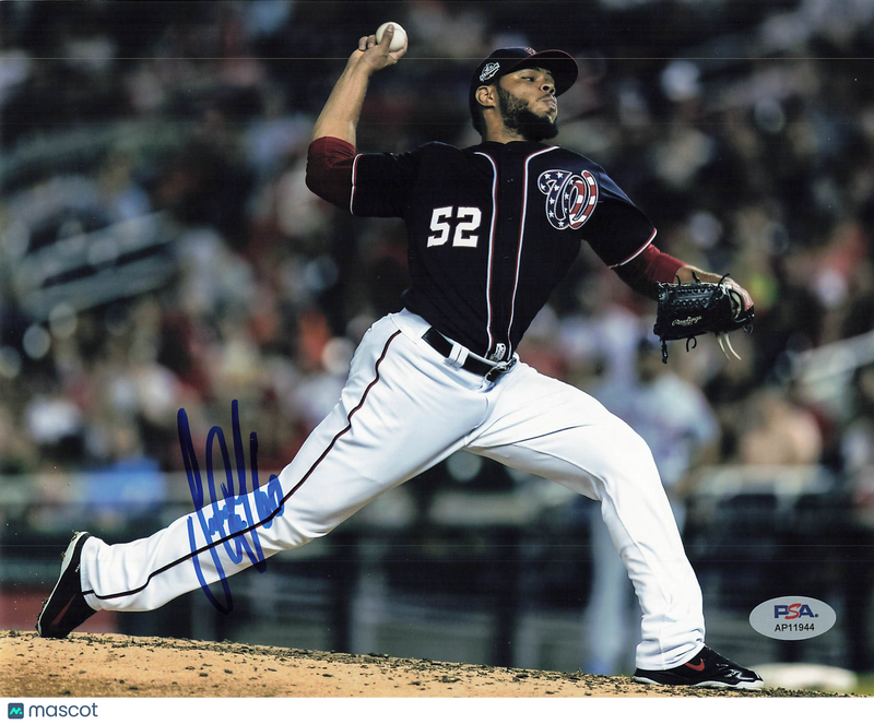 Jimmy Cordero Washington Nationals Signed 8x10 Photo PSA