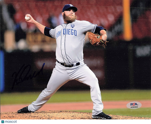Kevin Quackenbush San Diego Padres Signed 8x10 Photo PSA