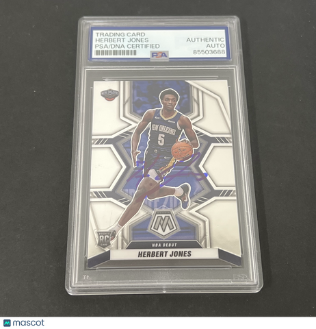 2021-22 Panini Mosaic Basketball #280 Herb Jones signed card PSA