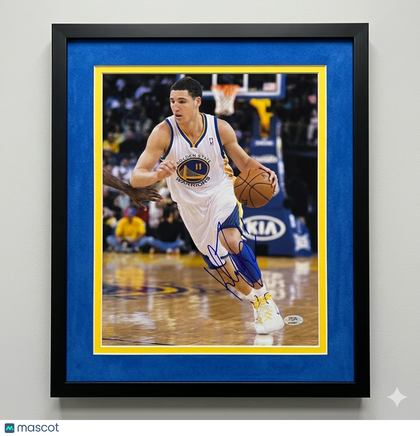 Klay Thompson Golden State Warriors Signed 11x14 Custom Framed Photo PSA