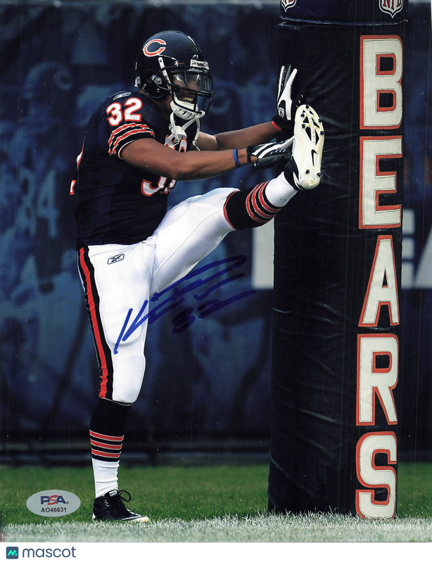 Kahlil Bell Signed Chicago Bears Football 8x10 Photo PSA Autographed