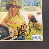 Miranda Lambert Signed Postcards from Texas Framed Display CD Album JSA