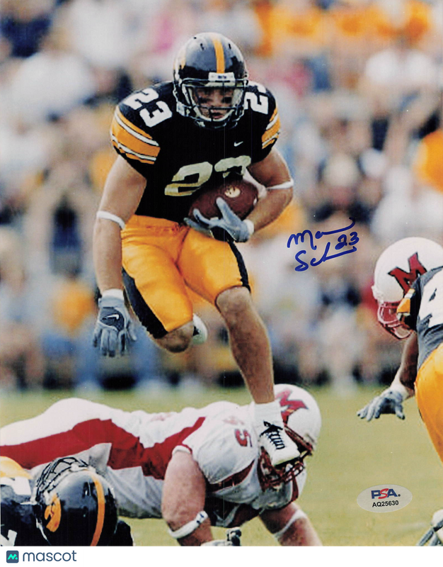 Marcus Schnoor Signed Iowa Hawkeyes Football 8x10 Photo PSA Autographed