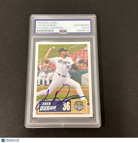 Grandstand #36 Jhoan Duran Signed Card PSA Autographed