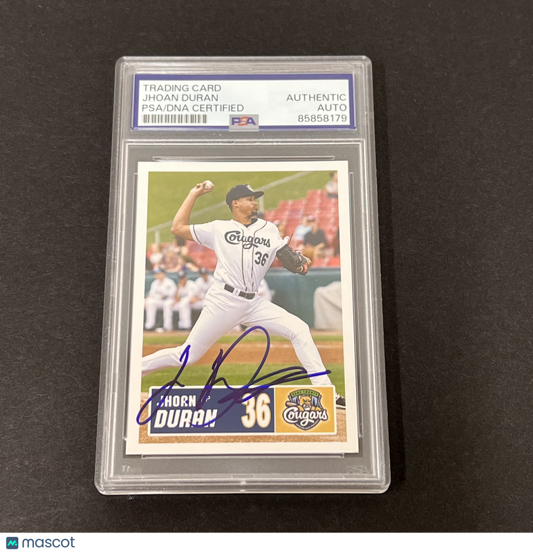 Grandstand #36 Jhoan Duran Signed Card Auto PSA Slabbed Kane County Cougars