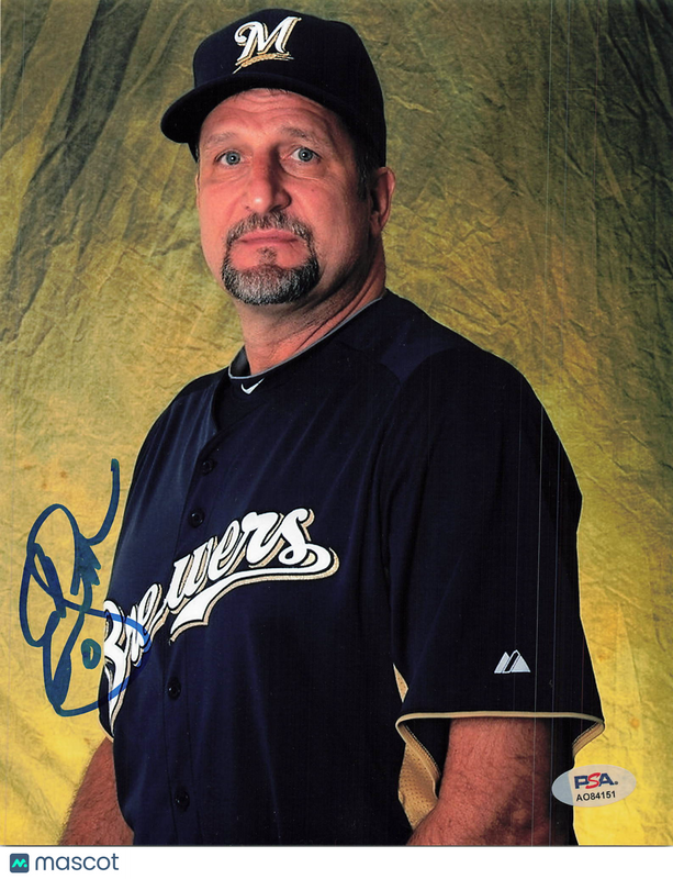 Ed Sedar Milwaukee Brewers Signed 8x10 Photo PSA