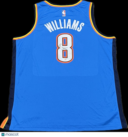 Jalen Williams Signed Jersey PSA Oklahoma City Thunder Autographed