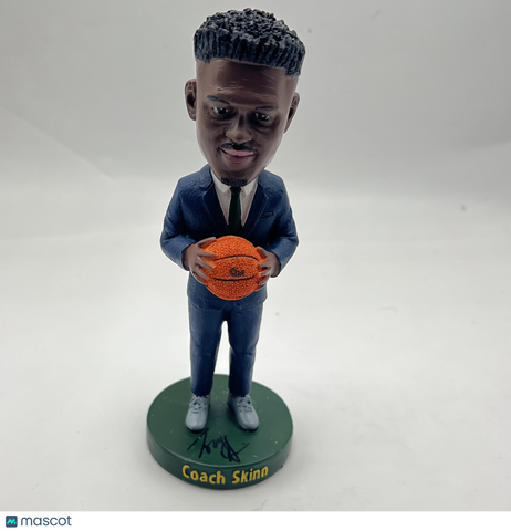 Tony Skinn Signed Coach Skinn Basketball Bobblehead PSA George Mason Patriots