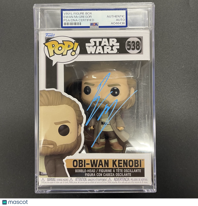 Ewan McGregor signed Funko Pop #538 PSA Encapsulated Autographed