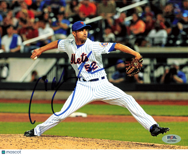 Carlos Torres New York Mets Signed 8x10 Photo PSA