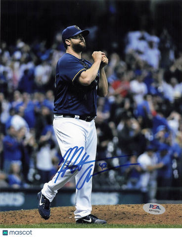 Matt Albers Milwaukee Brewers Signed 8x10 Photo PSA