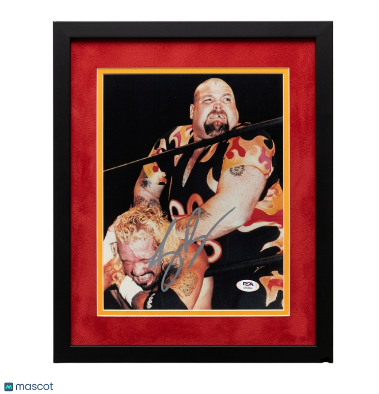 Scott Bam Bam Bigelow Signed Wrestling 8x10 Custom Framed Photo PSA Autographed
