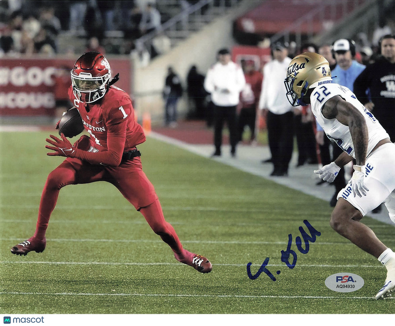 Tank Dell signed 8x10 photo Houston Cougars PSA Autographed