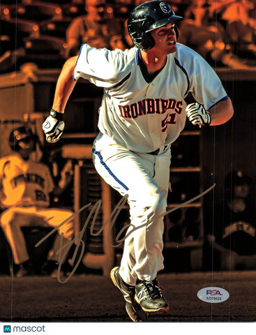 Trey Mancini Aberdeen IronBirds Signed 8x10 Photo PSA