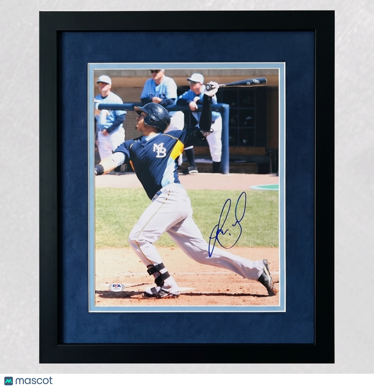 Jorge Alfaro Myrtle Beach Pelicans Signed 11x14 Custom Framed Photo PSA