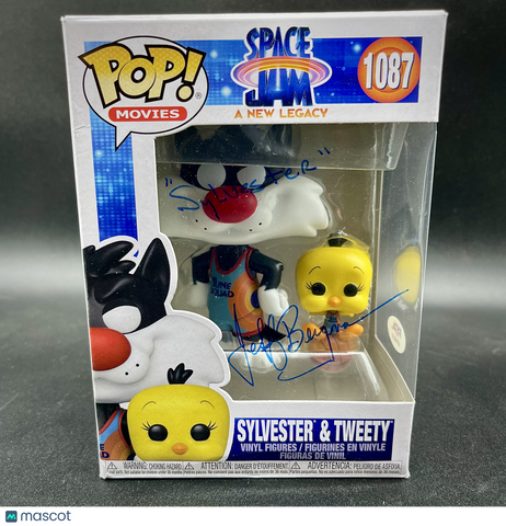 Jeff Bergman Signed Funko Pop #1087 PSA/DNA Auto Space Jam Sylvester & Tweety