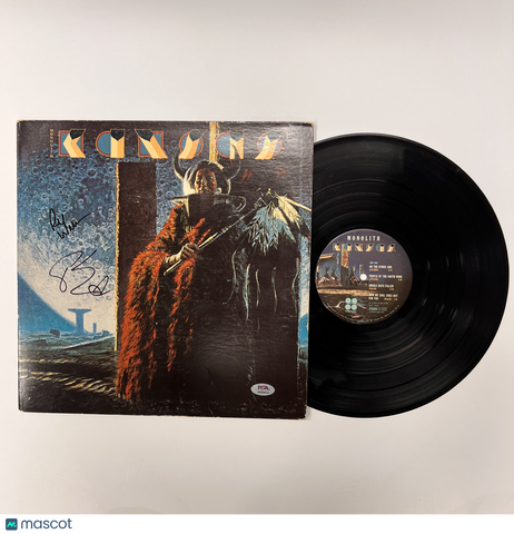 Phil Ehart and Richard Williams of Kansas Signed Monolith Vinyl Album PSA