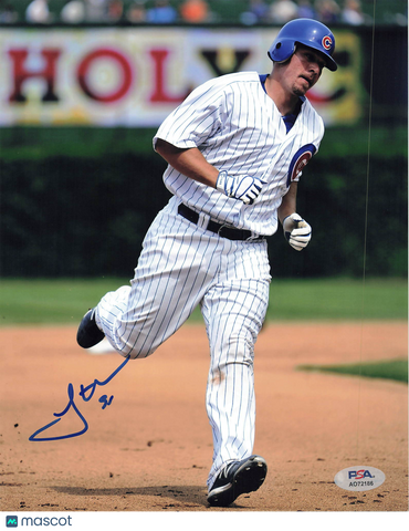 Steve Clevenger Chicago Cubs Signed 8x10 Photo PSA