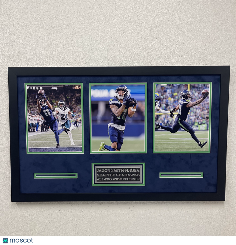 Jaxon Smith-Njigba Framed 3 Photo Display Seattle Seahawks