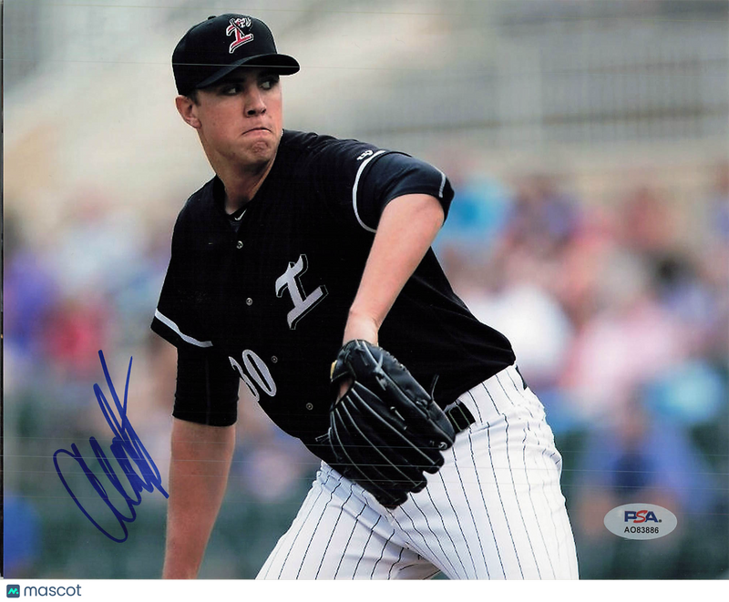 Alec Hansen Kannapolis Intimidators Signed 8x10 Photo PSA