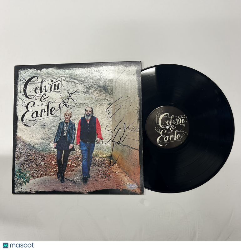 Shawn Colvin and Steve Earle Signed Colvin & Earle Vinyl Album PSA Autographed