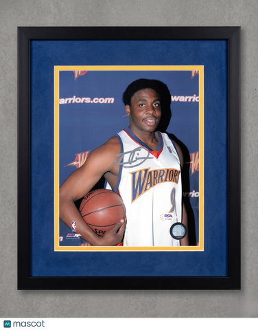 Ike Diogu Golden State Warriors Signed Basketball 8x10 Custom Framed Photo PSA