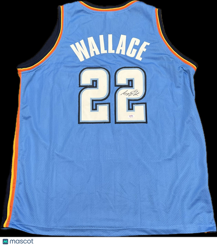 Cason Wallace Signed Jersey PSA Oklahoma City Thunder Autographed