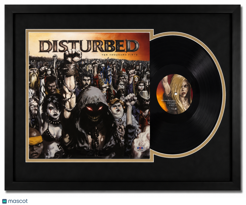 David Draiman of Disturbed Signed Ten Thousand Fists Custom Framed Vinyl PSA