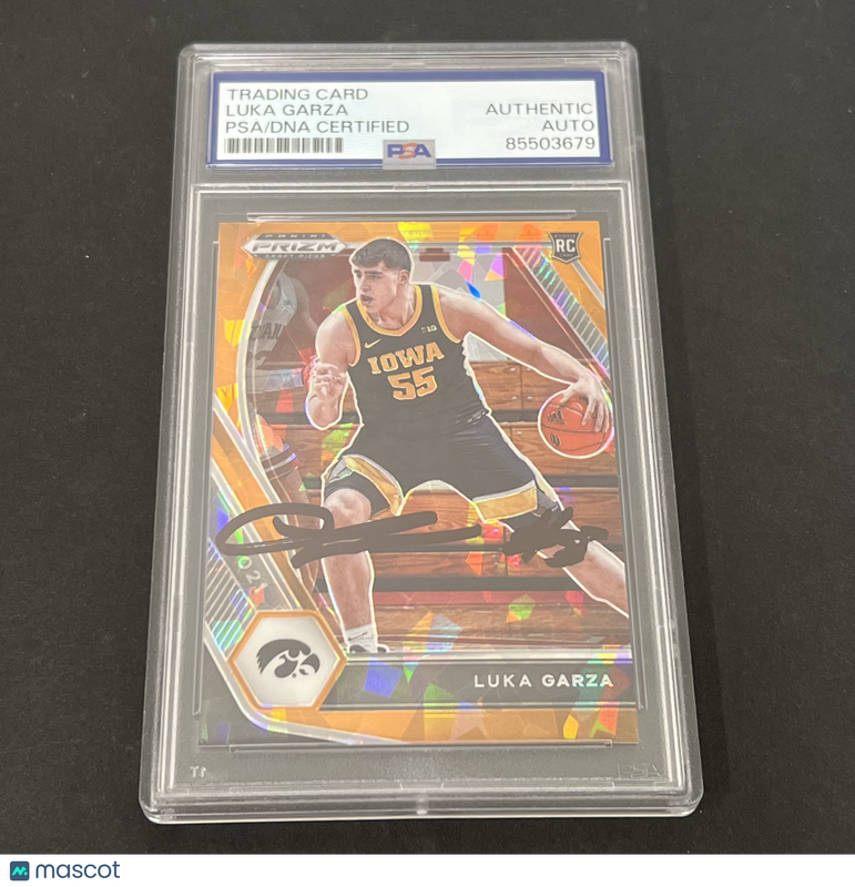 2021 Panini Prizm Draft Picks #51 Luka Garza signed card PSA