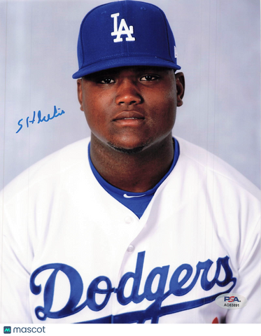 Starling Heredia Los Angeles Dodgers Signed 8x10 Photo PSA