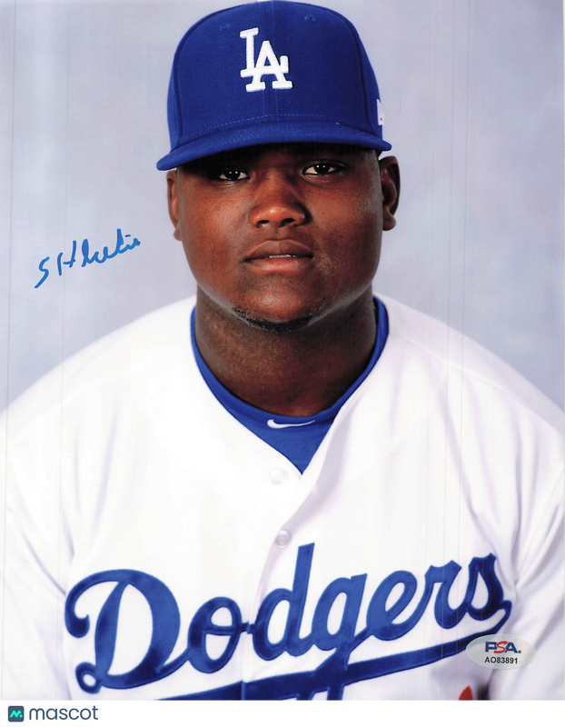 Starling Heredia Los Angeles Dodgers Signed 8x10 Photo PSA